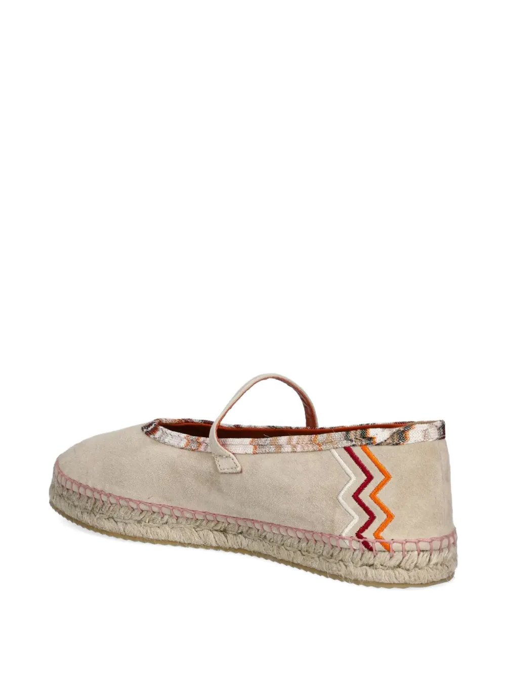 Missoni leather espadrilles IVORY