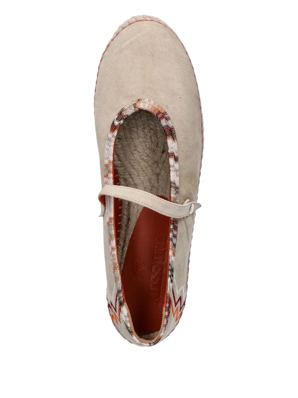 Missoni leather espadrilles IVORY