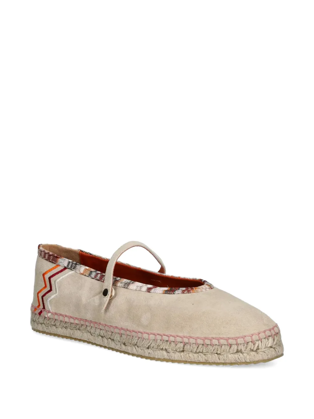 Missoni leather espadrilles IVORY