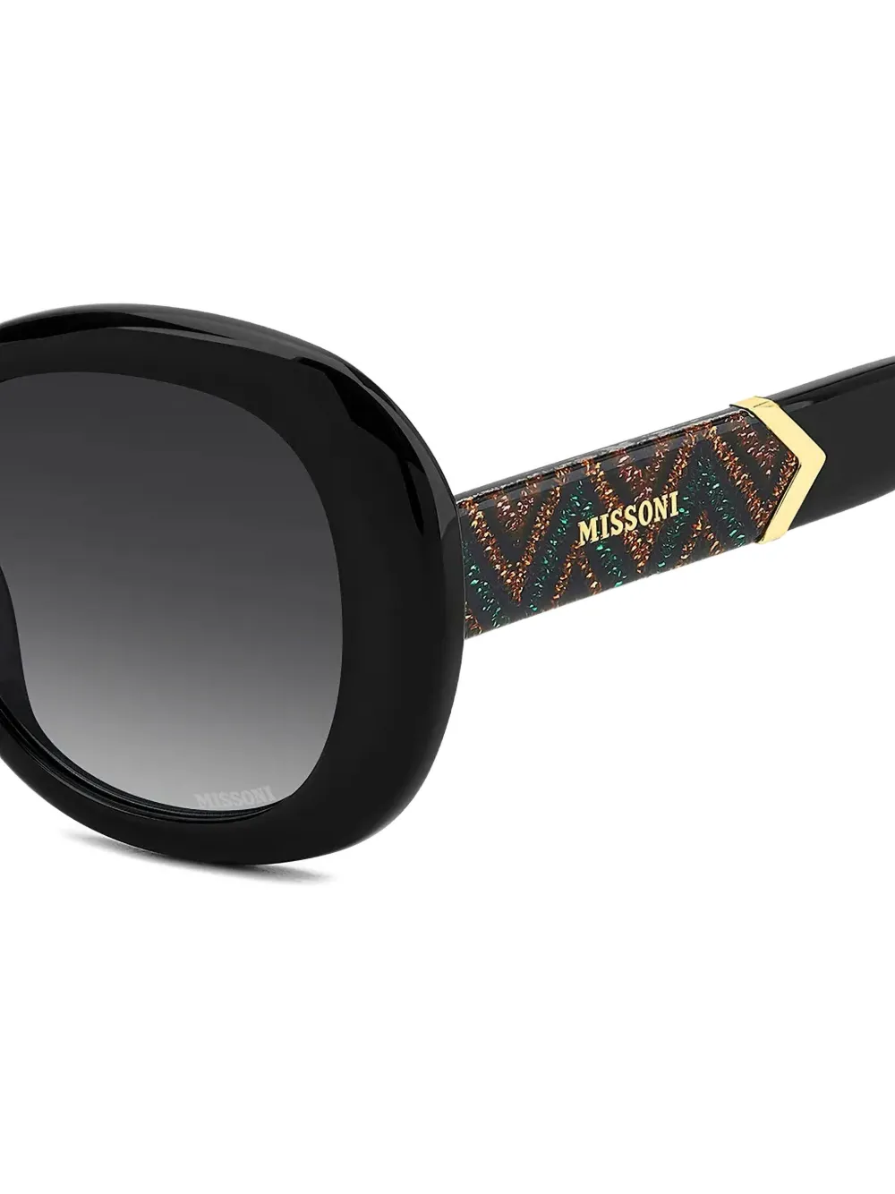 Missoni DNA oval-frame sunglasses Zwart