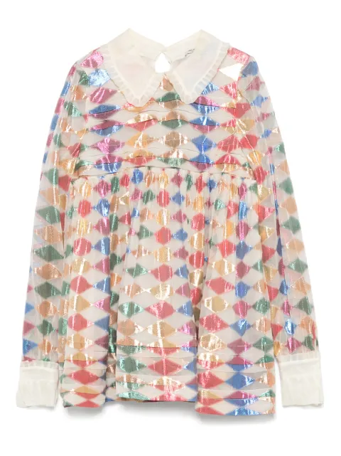 Miu Miu Pre-Owned 2000s paneleld blouse