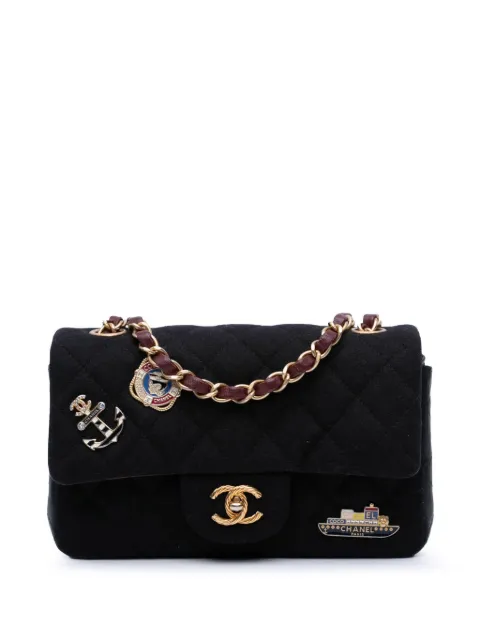 CHANEL Pre-Owned bolsa crossbody Mini Rectangular Classic Jersey Sailor Single Flap 2018-2019