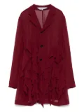 Comme Des Garçons Comme Des Garçons ruffled jacket - Red
