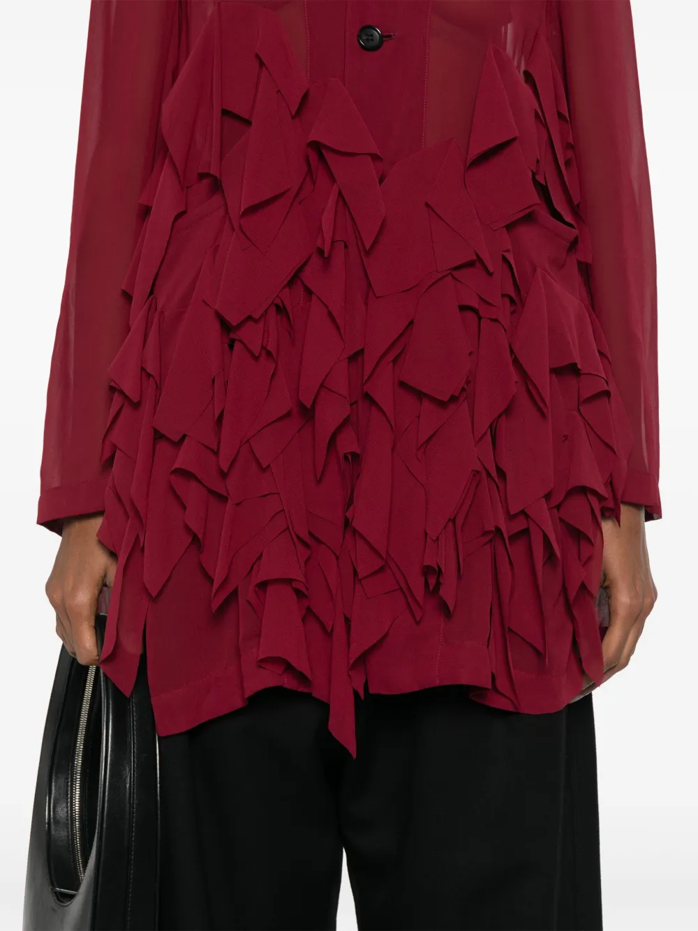 Comme Des Garçons Comme Des Garçons Jack met ruches Rood
