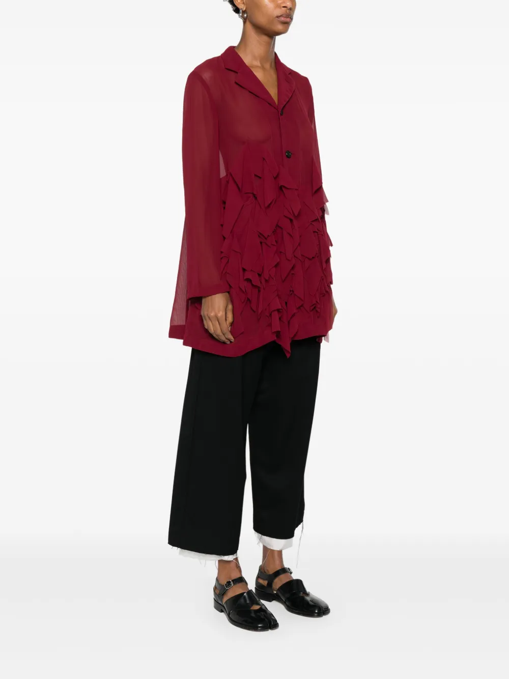 Comme Des Garçons Comme Des Garçons Jack met ruches Rood