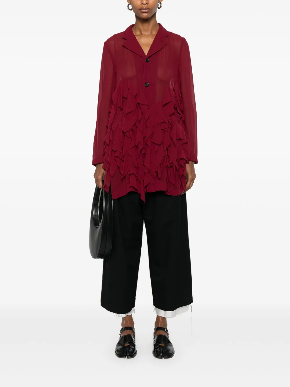 Comme Des Garçons Comme Des Garçons Jack met ruches Rood