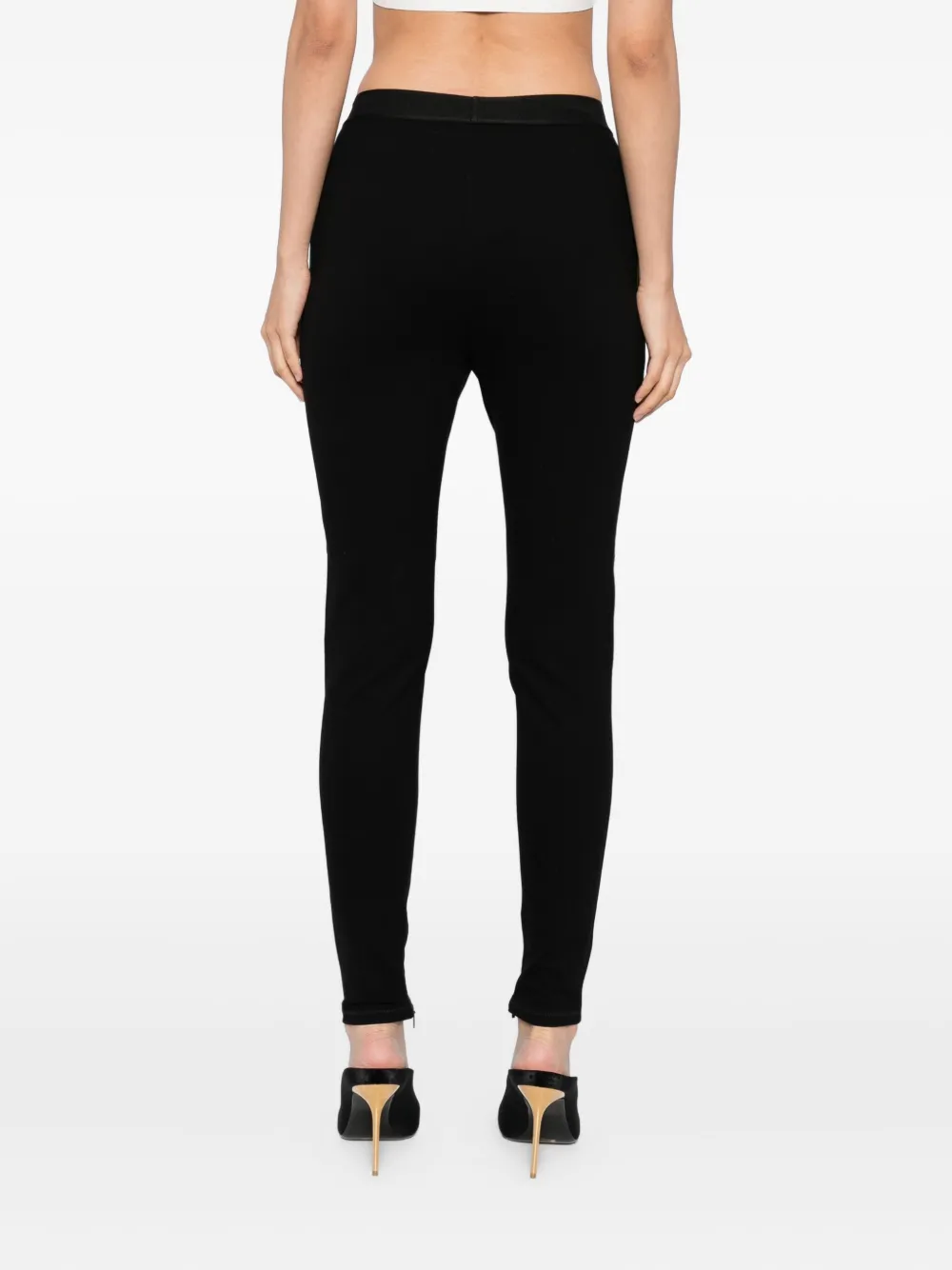 Versace Legging met elastische tailleband Zwart