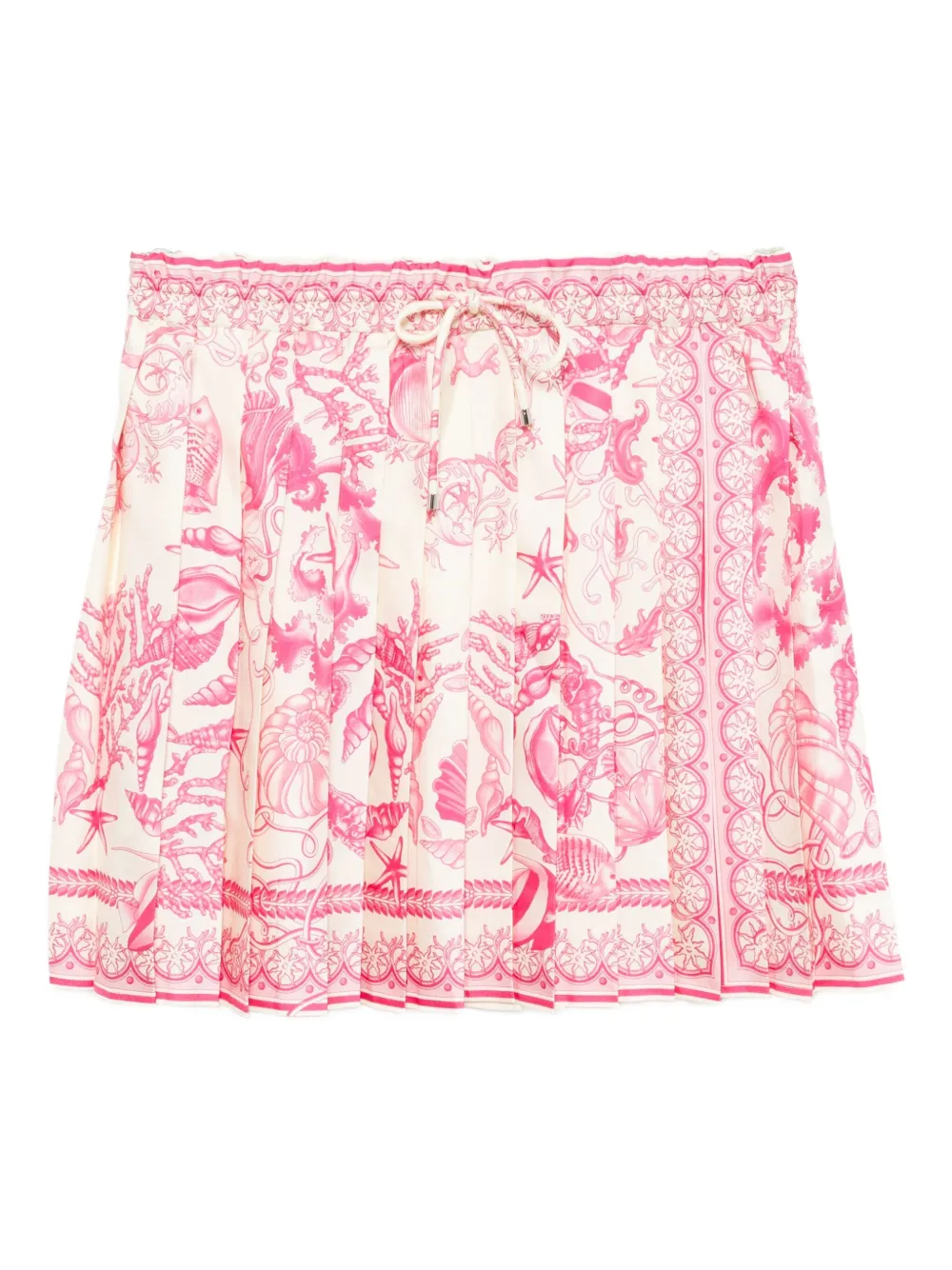 Versace graphic-print skirt Beige