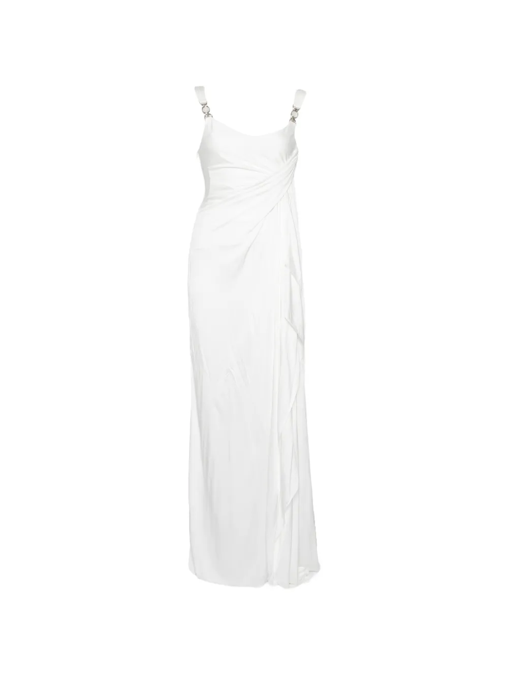Versace Jersey Draped dress - Bianco