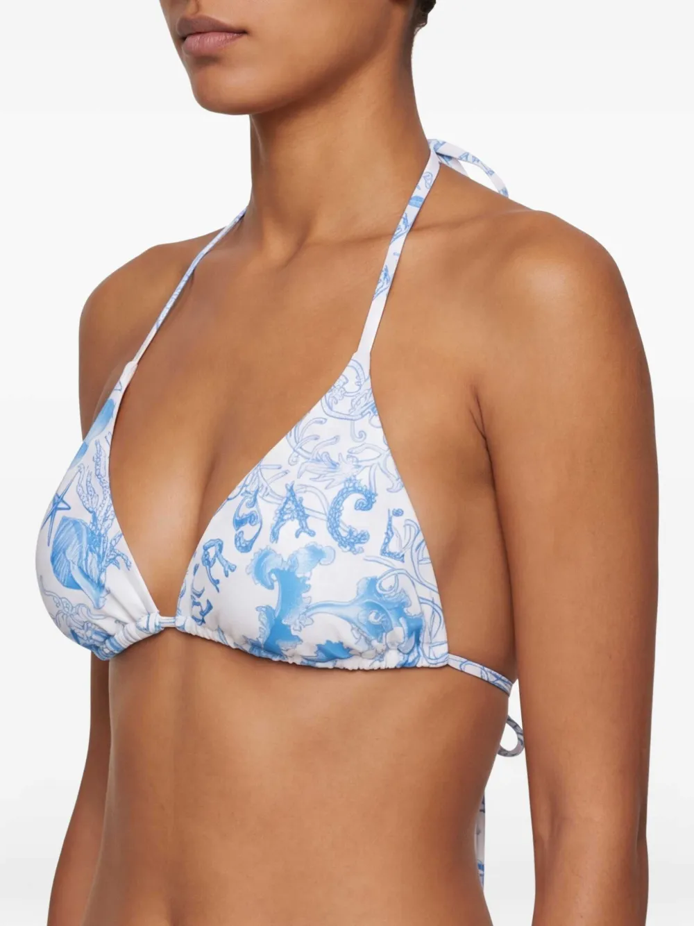 Versace Bikinitop met grafische print Wit