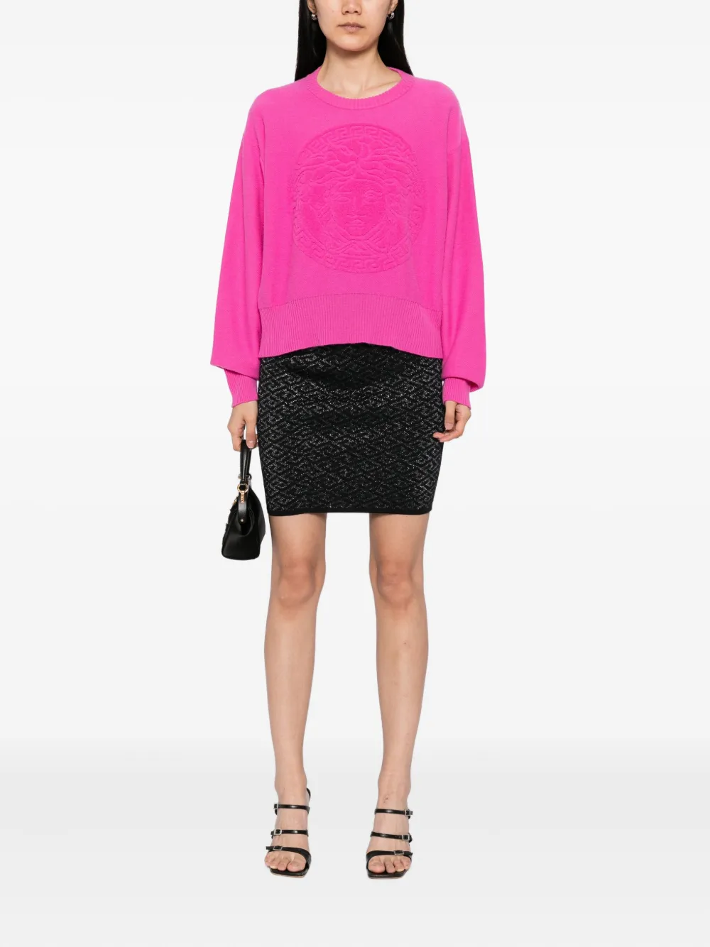 Versace logo-knit jumper | Knitted Sweaters | Image 2