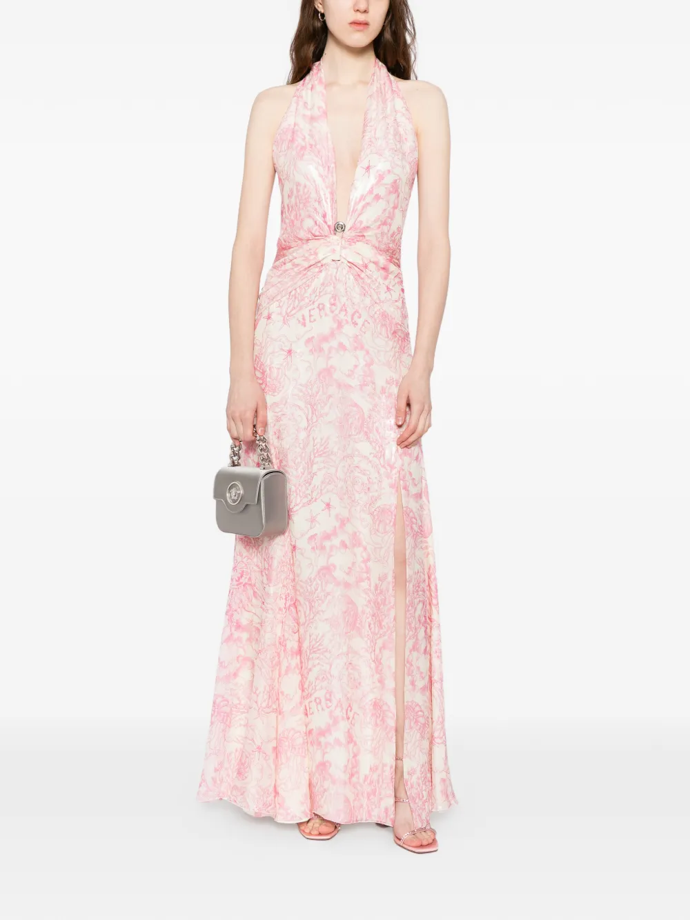 Versace Underwater Barocco avondjurk - Beige