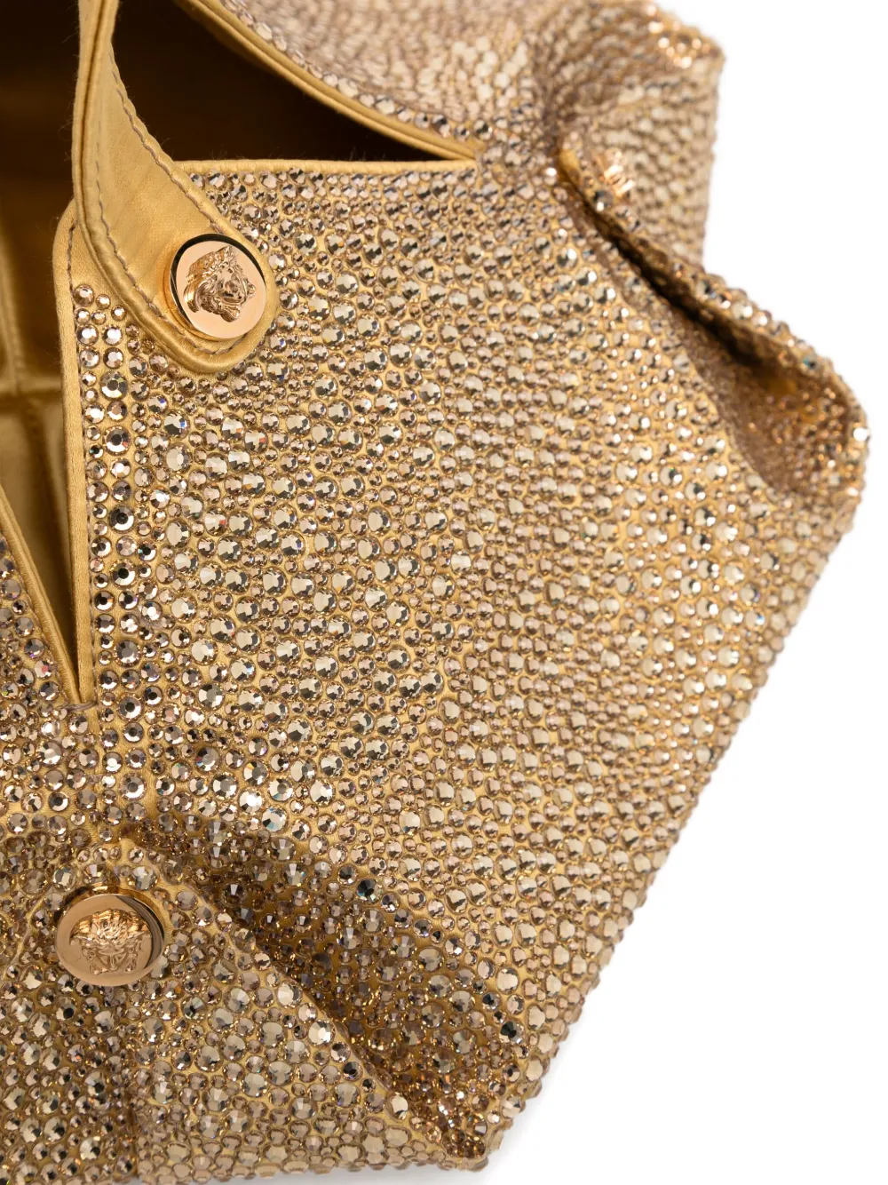 Versace Mini Protea Tote Bag In Yellow