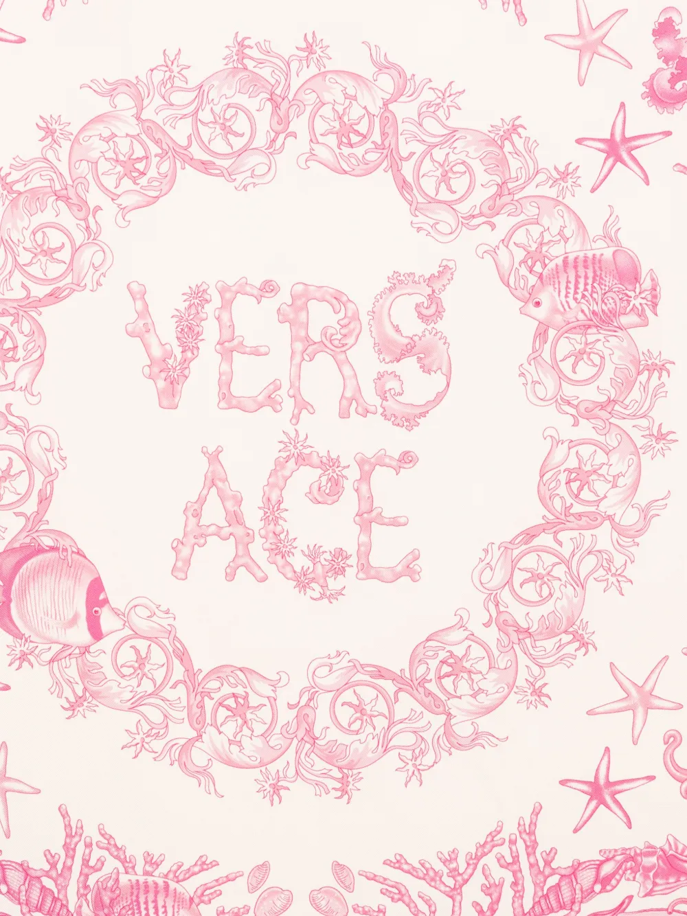 Versace Underwater Barocco sjaal - Roze