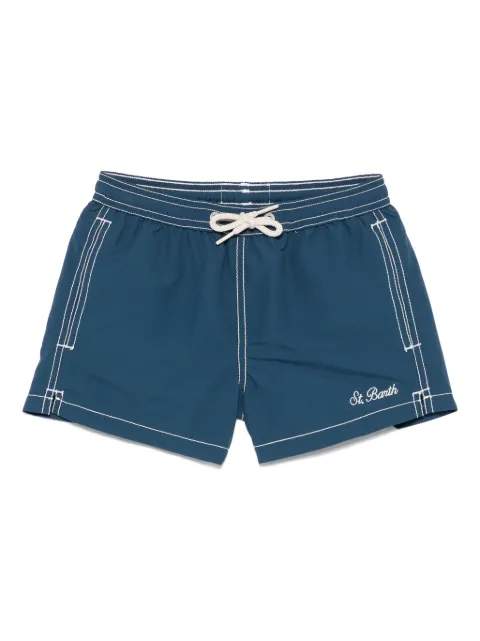MC2 Saint Barth Kids logo-embroidered swim shorts