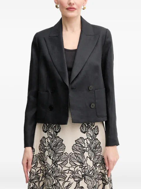 LUISA SPAGNOLI double-breasted linen jacket