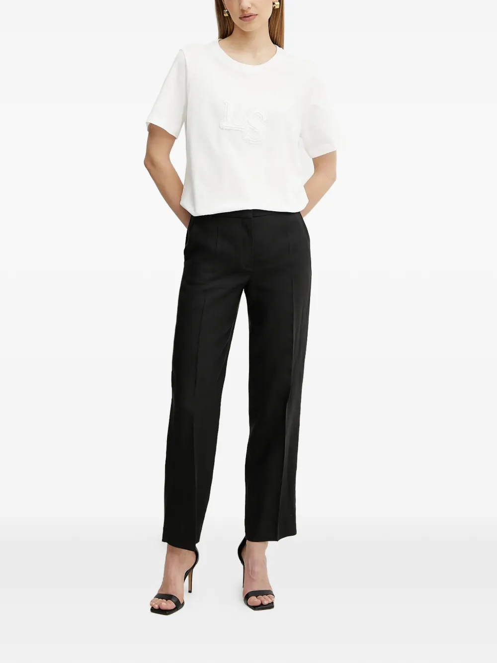 LUISA SPAGNOLI Broek met zijzakken - Zwart