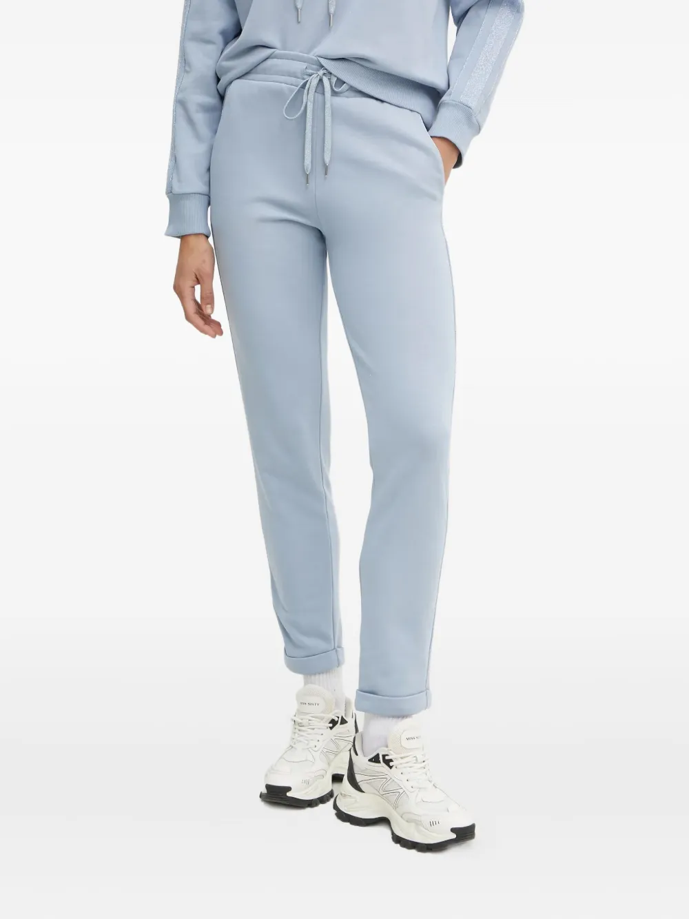Luisa Spagnoli Drawstring-waist Track Pants In Blue