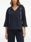 LUISA SPAGNOLI drawstring hoodie - Blue