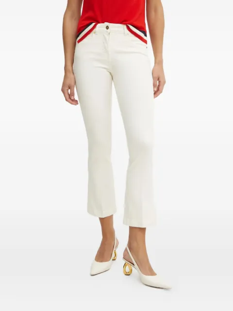 LUISA SPAGNOLI logo-plaque flared jeans