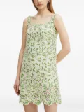 LUISA SPAGNOLI floral-lace mini dress - Green