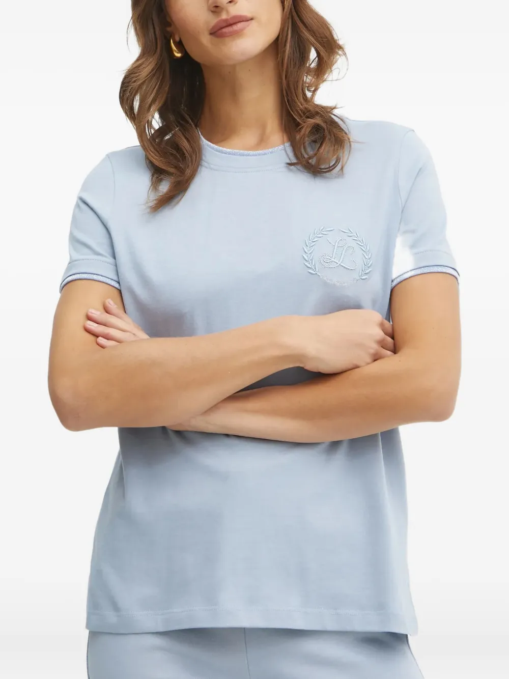 embroidered-logo short-sleeved T-shirt
