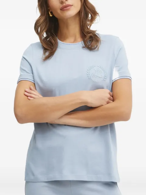 LUISA SPAGNOLI embroidered-logo short-sleeved T-shirt 