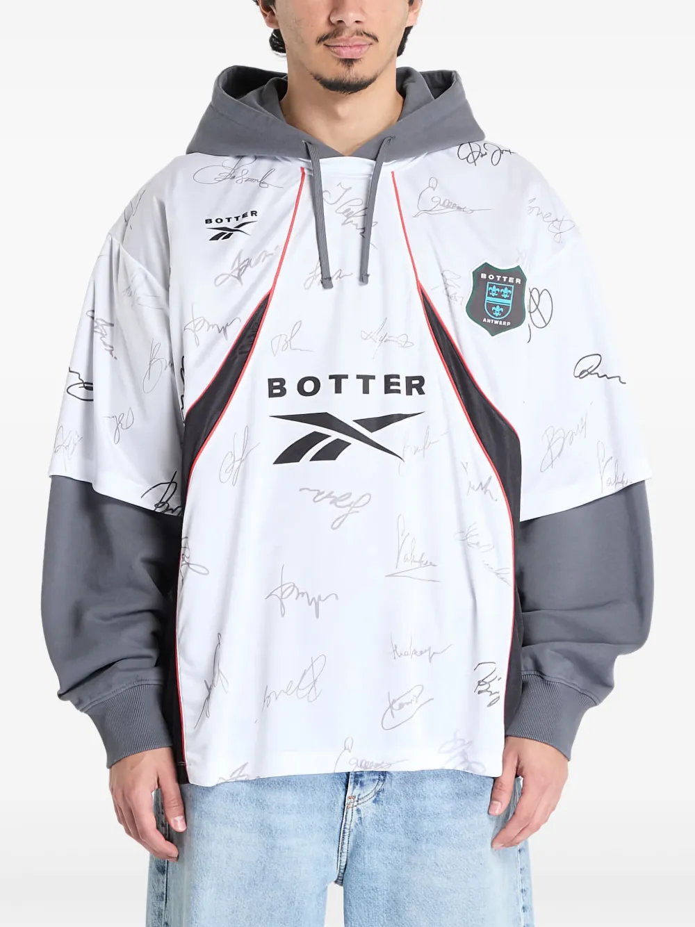 Reebok hoodie a capas en colaboración con Botter | blanco | Image 1