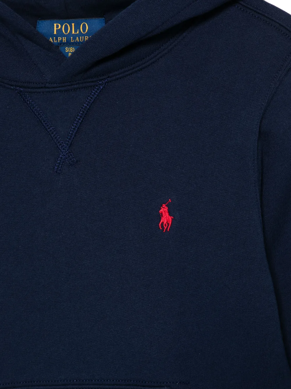 POLO RALPH LAUREN KIDS Hoodie met geborduurd logo Blauw