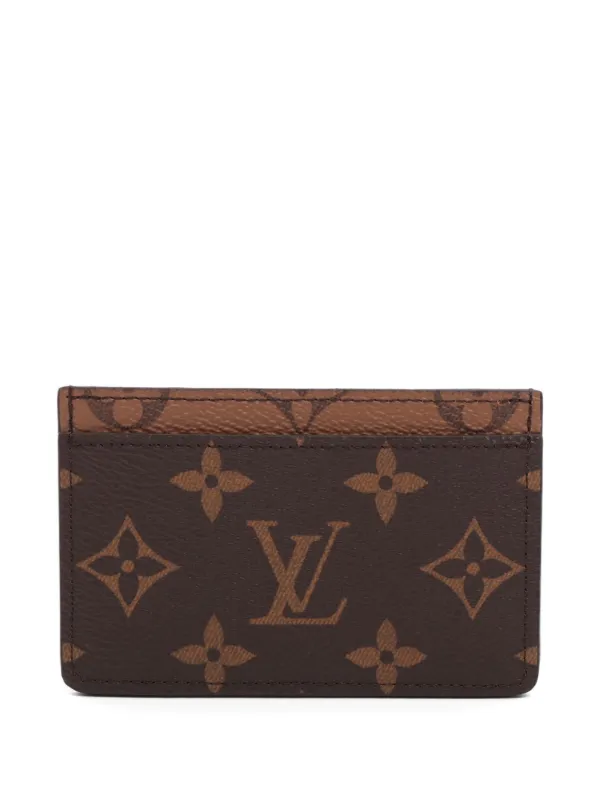 Louis Vuitton Pre-Owned 2020-2024 Reverse Monogram Pasjeshouder | Bruin |  FARFETCH NL