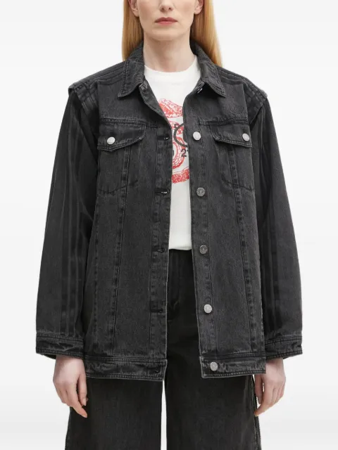 adidas panelled denim jacket