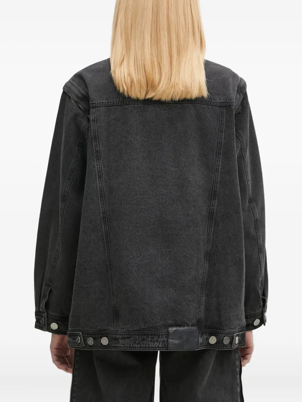 adidas Denim jack met vlakken Zwart
