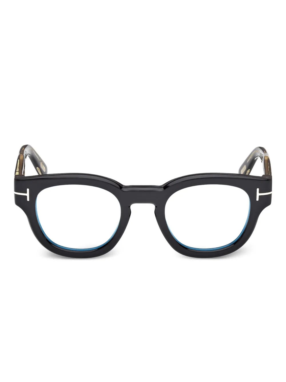 TOM FORD Eyewear Bril met rond montuur Zwart