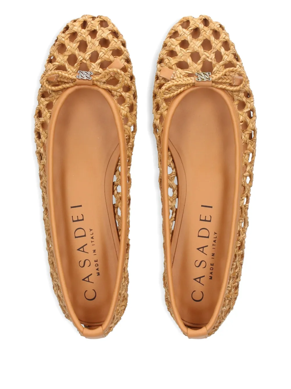 Casadei Versilia ballet flats Neutrals