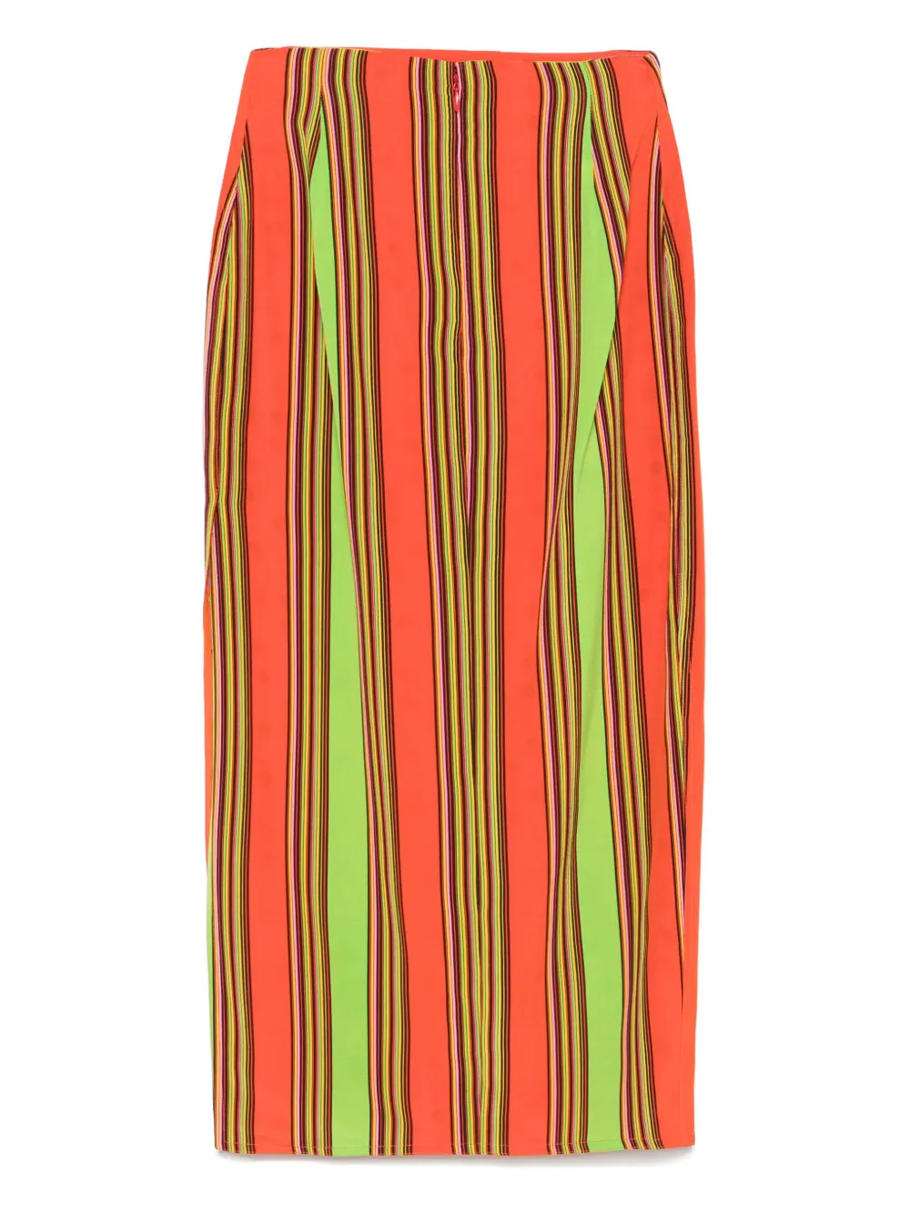 Versace Pre-Owned 2000s gestreepte midi-rok - Groen