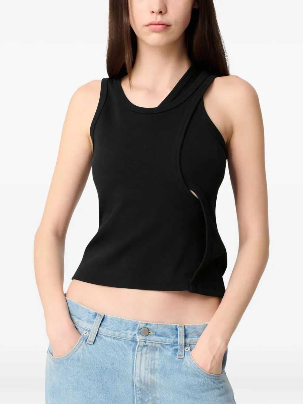 Axel Arigato Asymmetrische tanktop Zwart