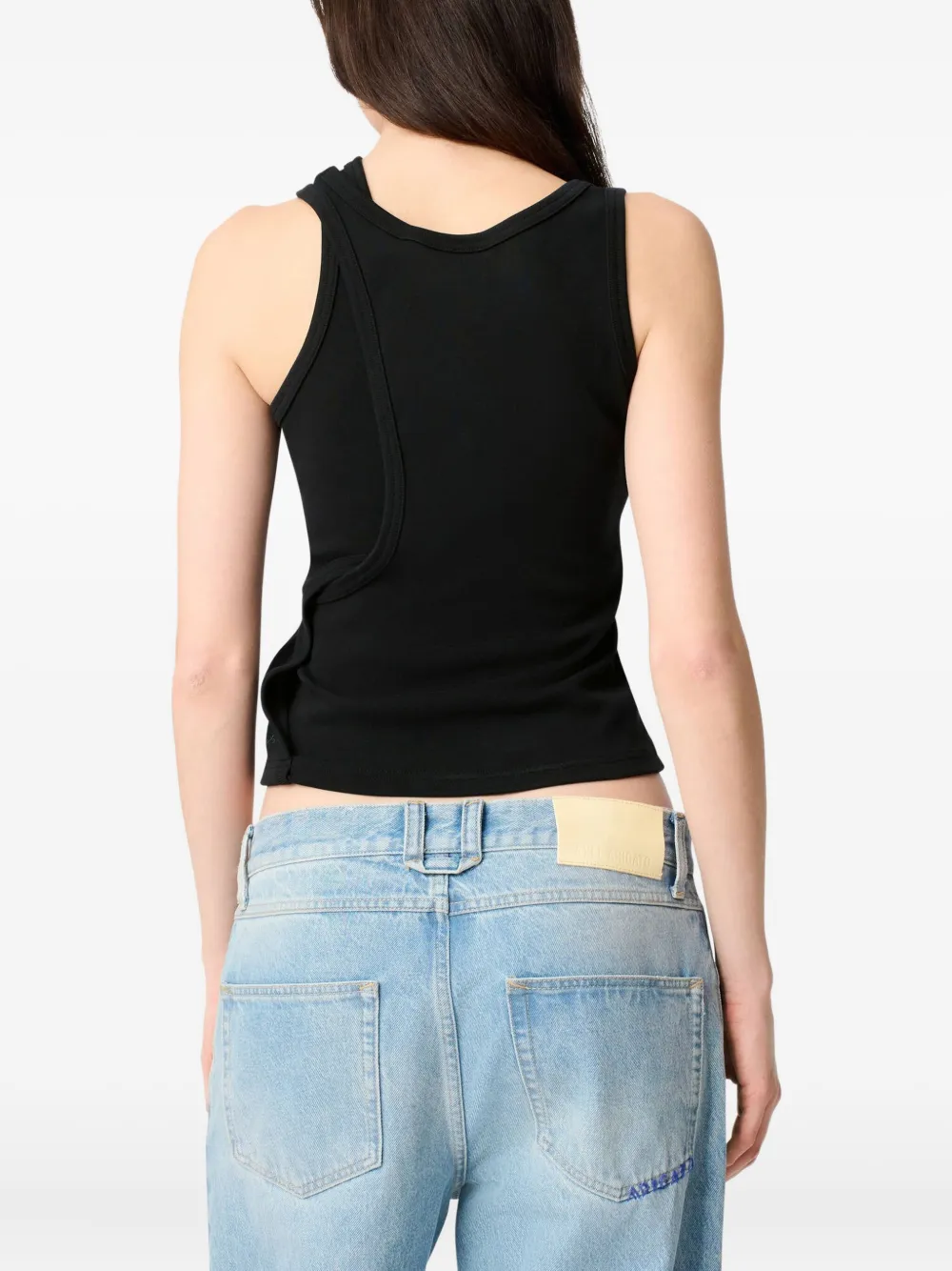 Axel Arigato Asymmetrische tanktop Zwart