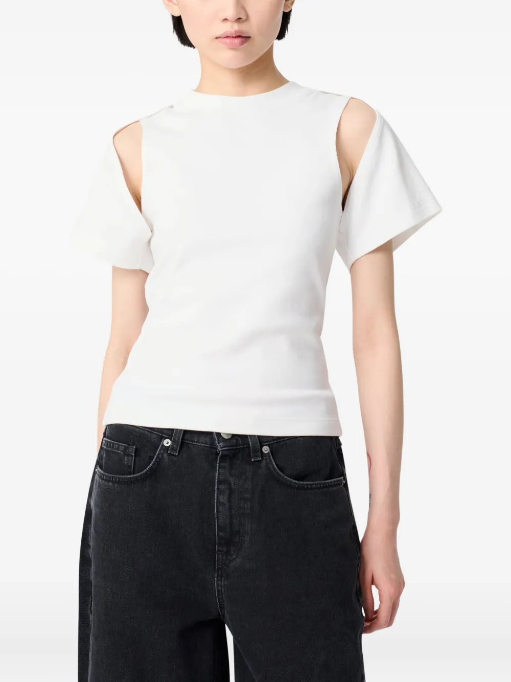 Axel Arigato Uitgesneden T-shirt Wit
