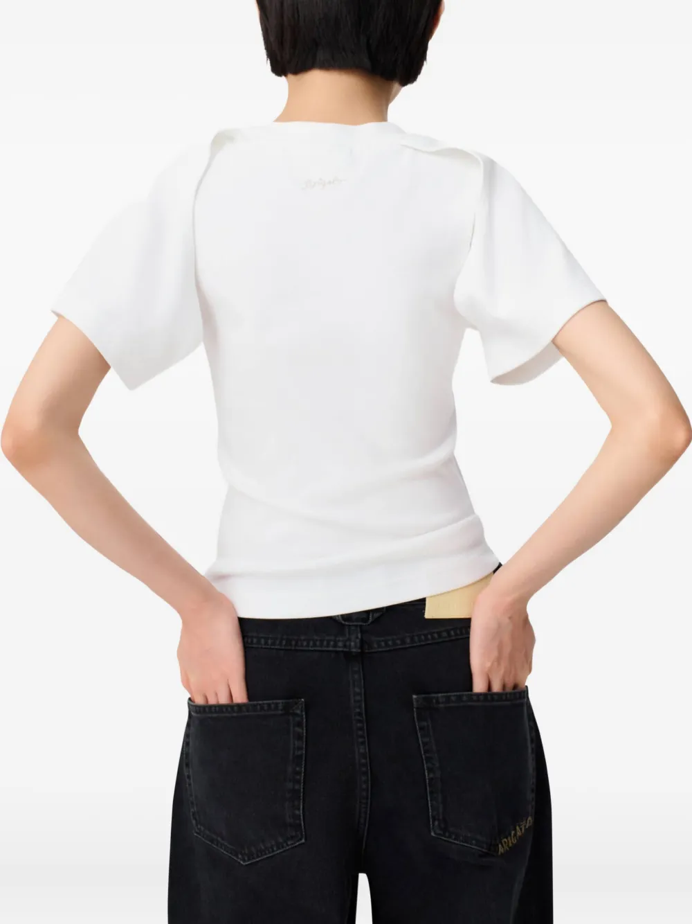 Axel Arigato Uitgesneden T-shirt Wit