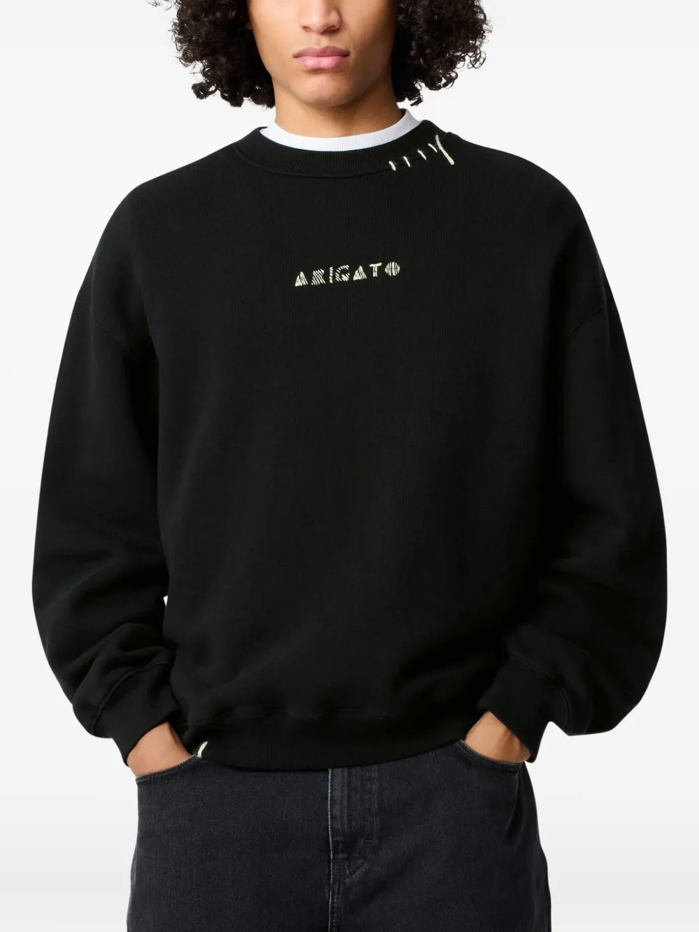 Axel Arigato Loops sweater Zwart