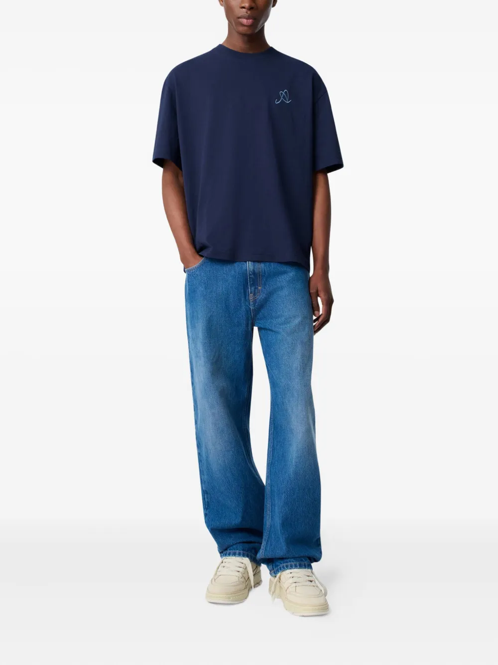 Axel Arigato Stitch A T-shirt - Blauw