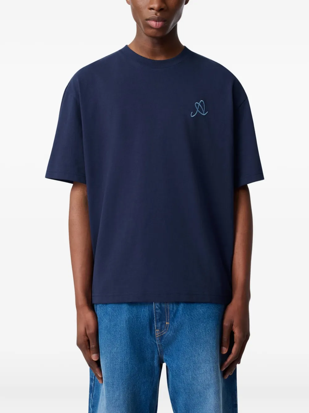Axel Arigato Stitch A T-shirt Blauw