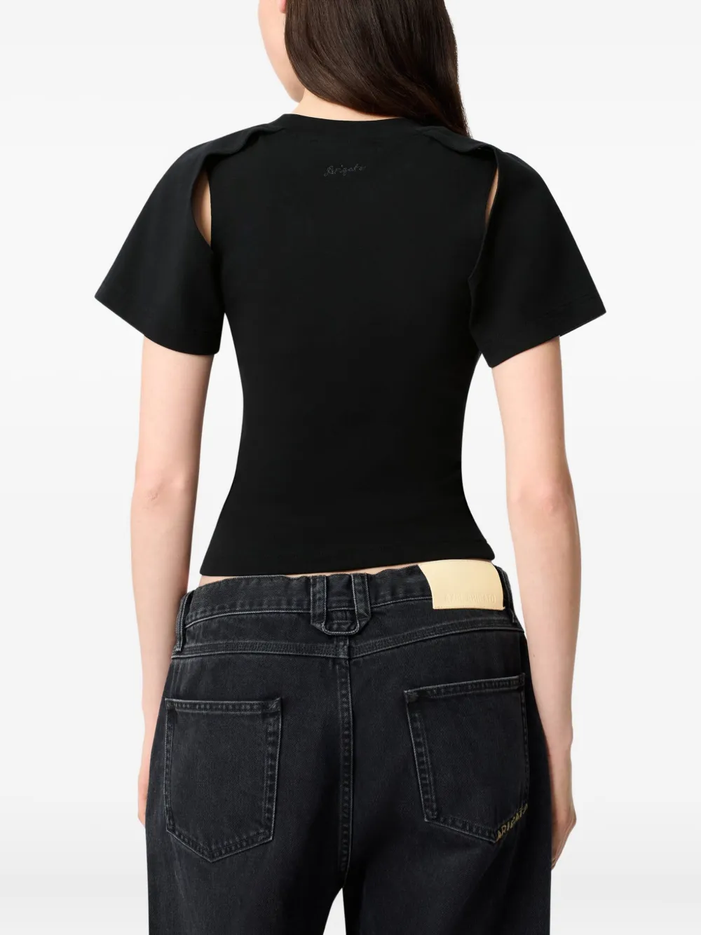 Axel Arigato T-shirt met uitgesneden details Zwart