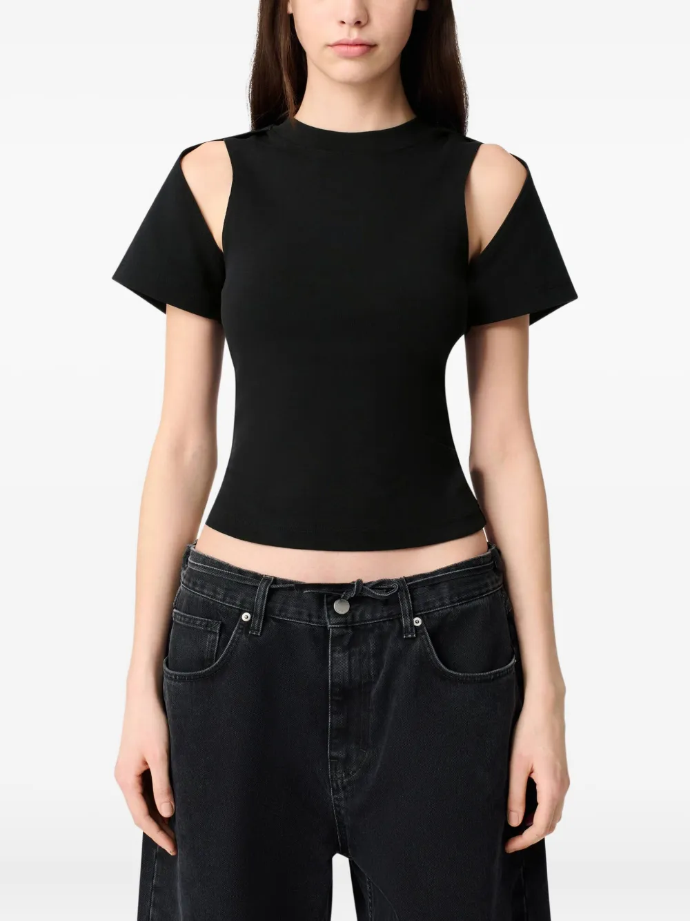 Axel Arigato T-shirt met uitgesneden details Zwart