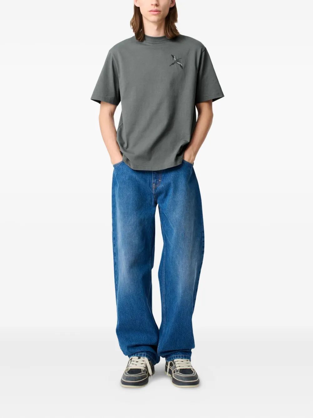Axel Arigato Micro Bee Bird T-shirt - Grijs