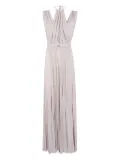 Elisabetta Franchi belted lurex maxi dress - Neutrals