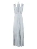 Elisabetta Franchi belted lurex maxi dress - Blue