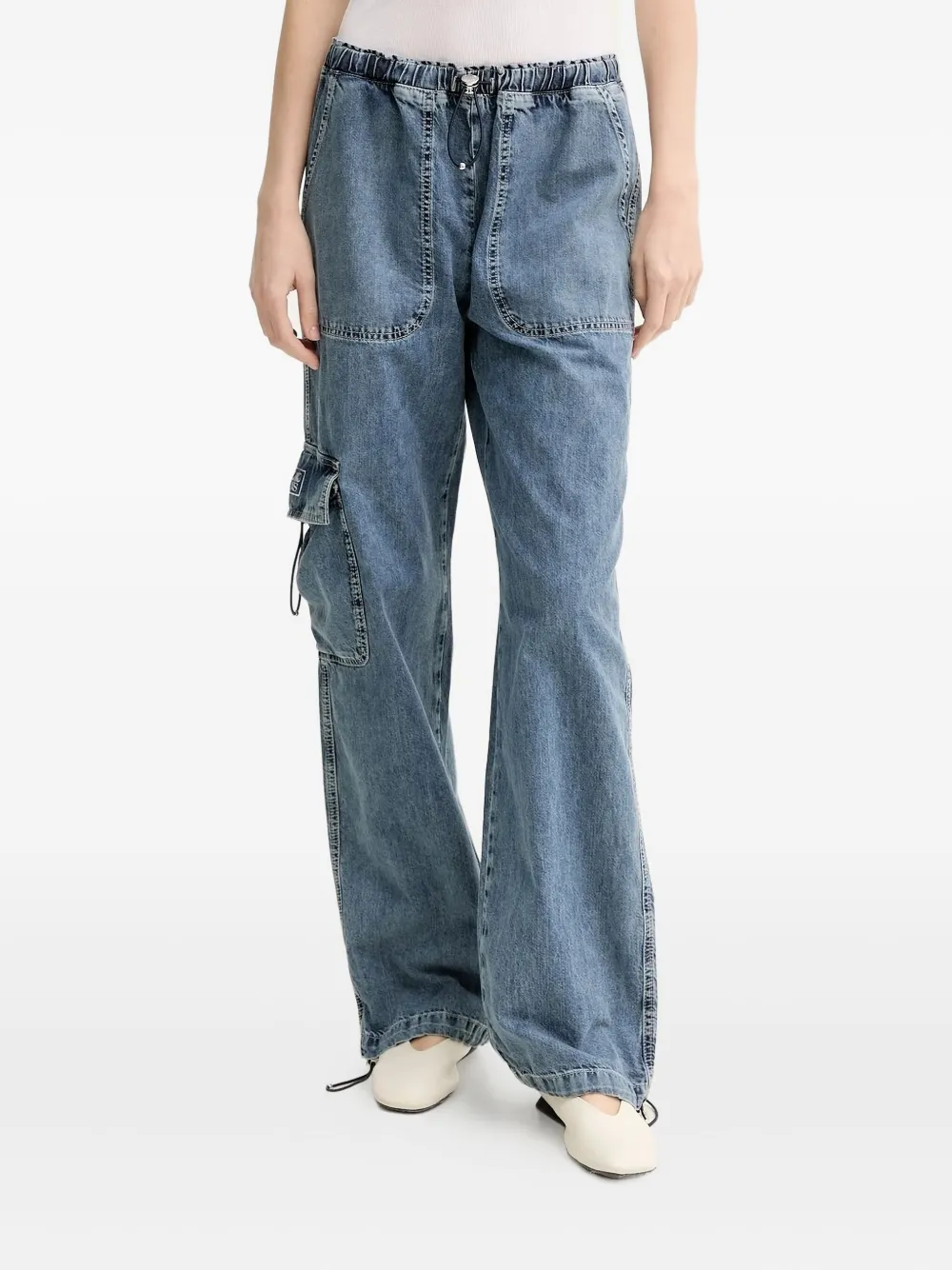関税込*国内発送MOSCHINO(モスキーノ)カーゴ ジーンズ MOSCHINO JEANS カーゴジーンズ | ブルー | FARFETCH JP