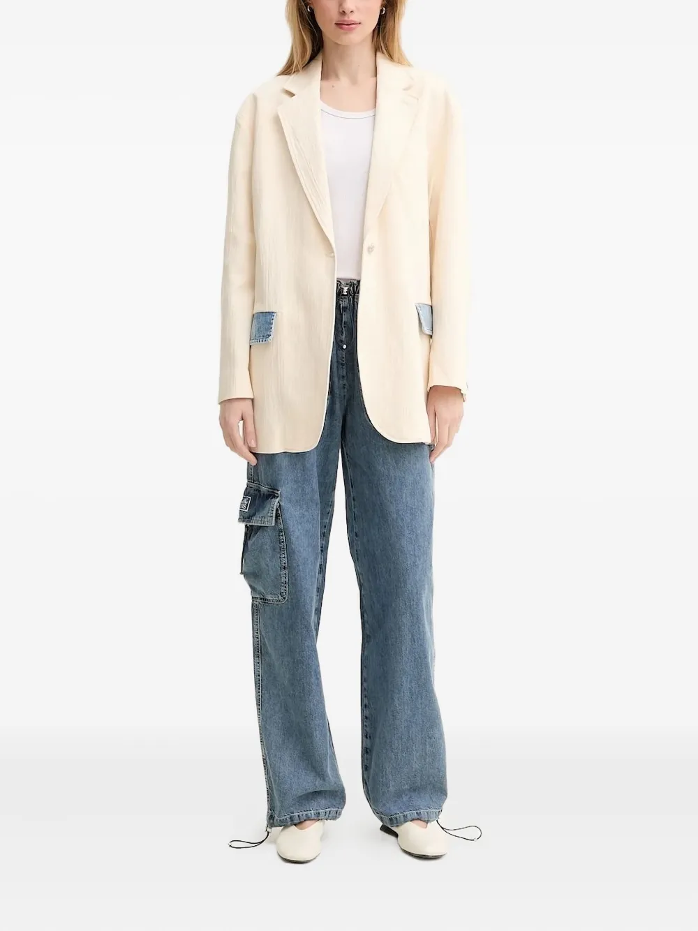 MOSCHINO JEANS drawstring cargo-pocket jeans | Wide-Leg Jeans | Image 2