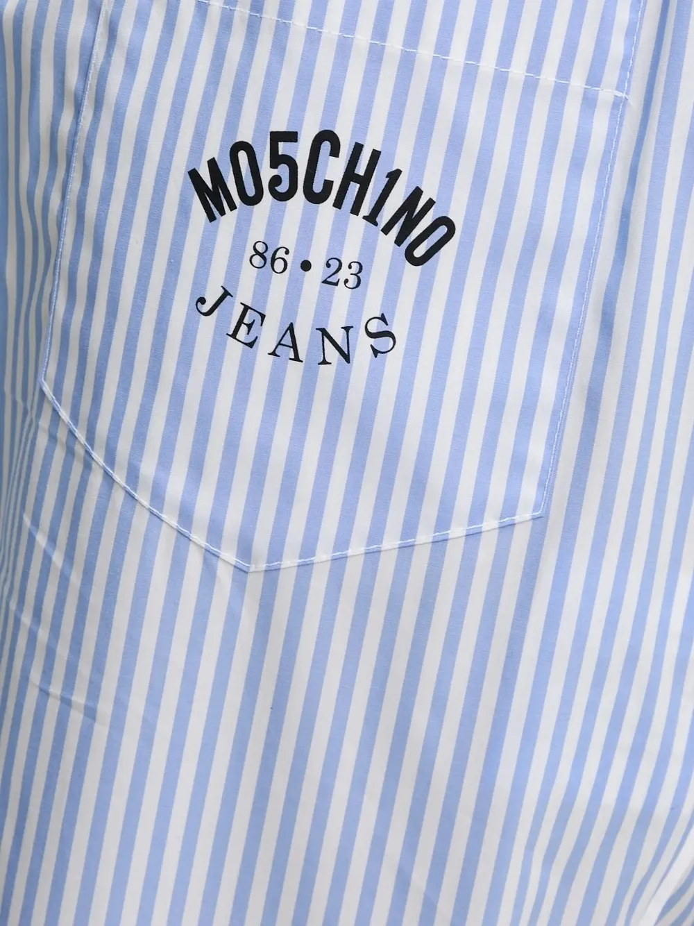 Moschino Striped Trousers In Blue